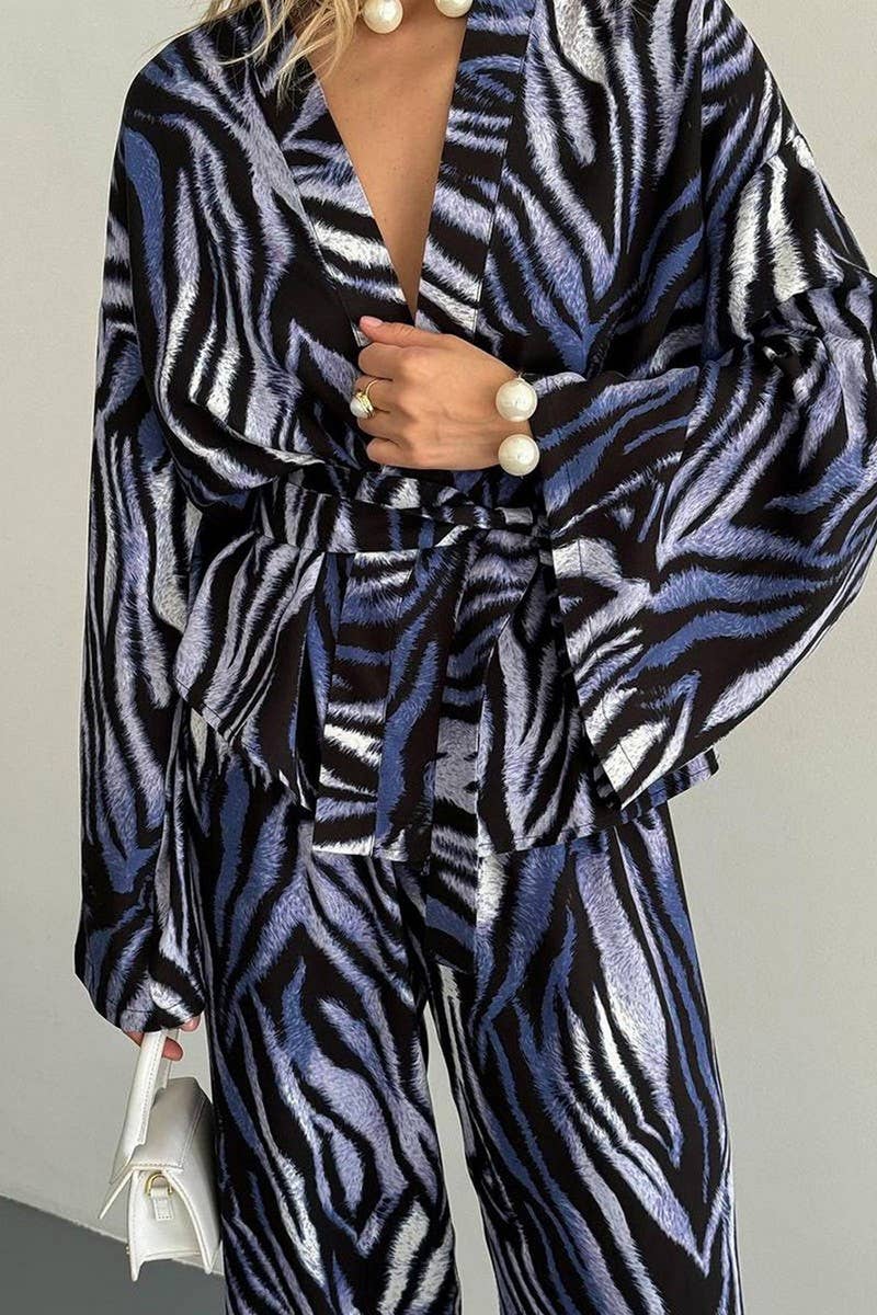 CWSPJ0349_PRINTED LOOSE LONG-SLEEVED TROUSERS PAJAMA SET