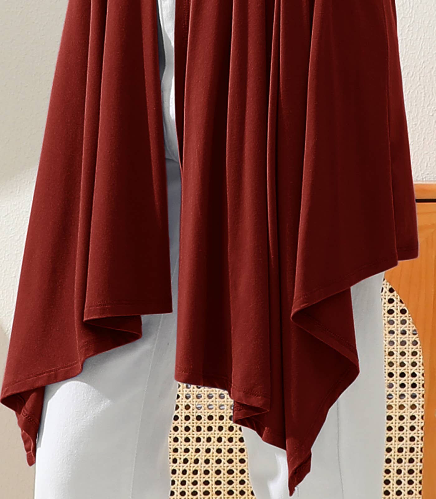 AWTL073_Long Sleeve Casual Open Front Long Cardigan