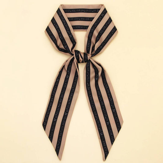 Letter Floral Twilly Scarf ? Hair Ribbon & Bag Tie