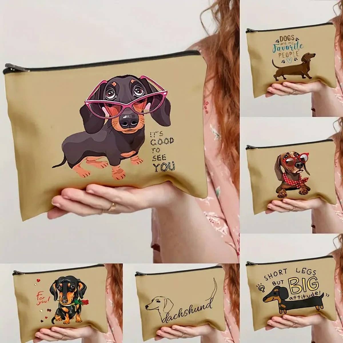 CUTE PUPPY CREATIVE COSMETIC BAG_CWAB1787