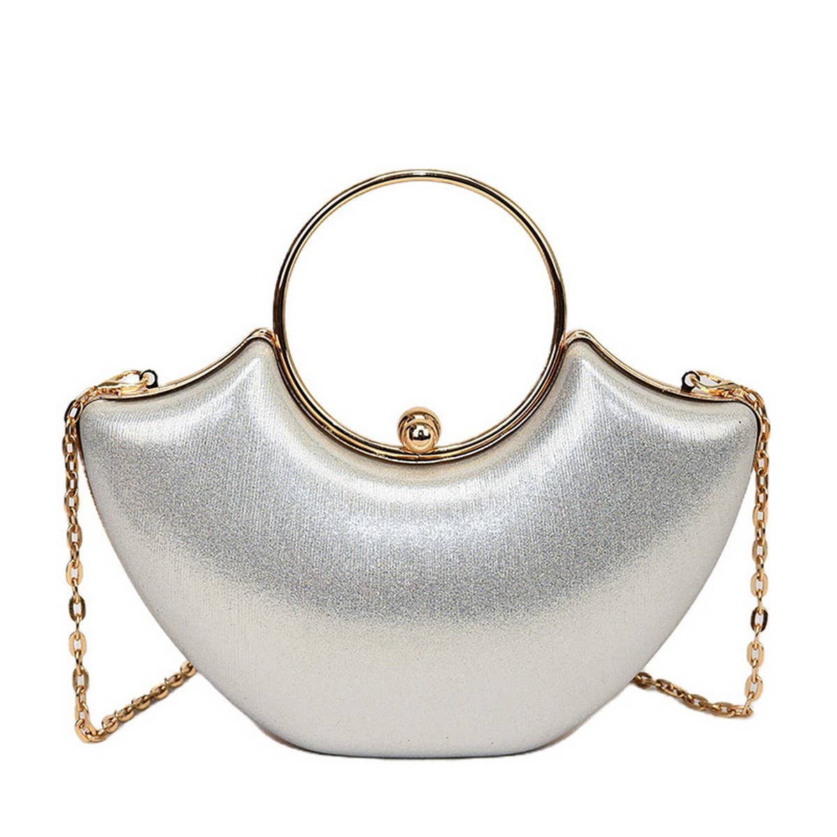 FINE GLITTER LADY EVENING BAG CHAIN CLUTCH BAG_CWAB3242