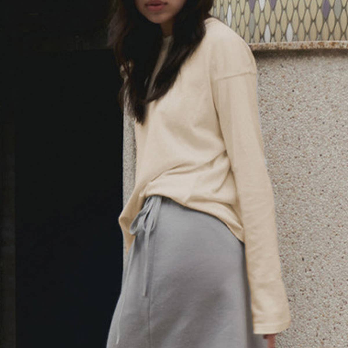 ALL-IN-ONE COTTON REVERSIBLE CREW NECK T-SHIRT