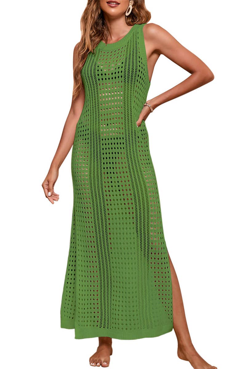 CWDHL0644_SPRING AND SUMMER LOOSE LONG HOLLOW CARDIGAN