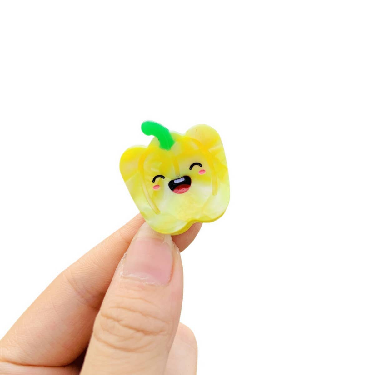 CWAHA4512_NEW EGGPLANT, CHILI, VEGETABLE HAIR CLIP