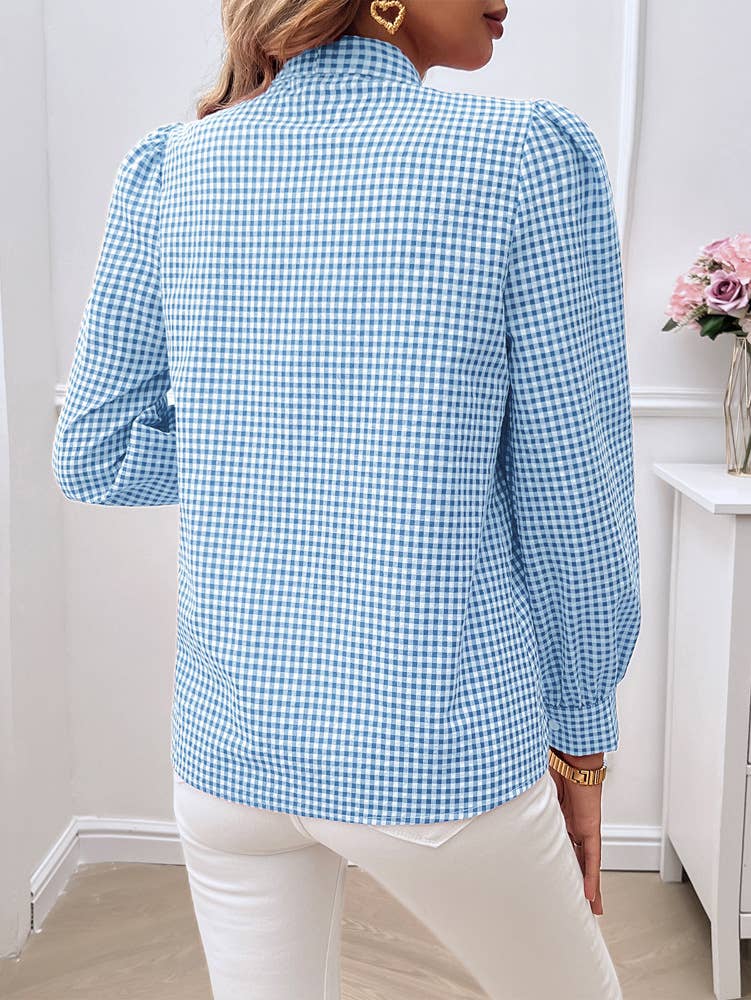 CASUAL COLOR CONTRAST CARDIGAN LONG-SLEEVED SHIRT