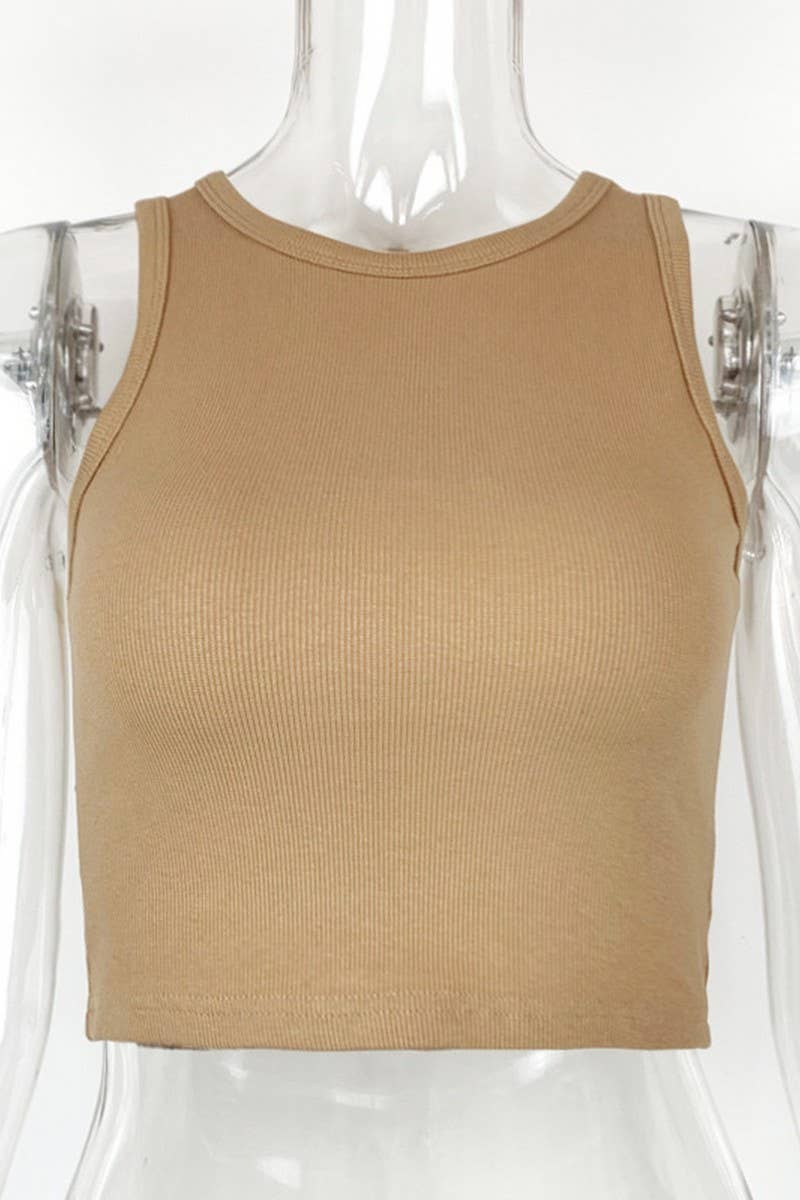 CWTTK0811_SPORTS SHORT SLEEVELESS TIGHT-FITTING VEST