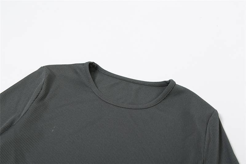 Bell Sleeve Crop Top & High Waist Flare Pants Set