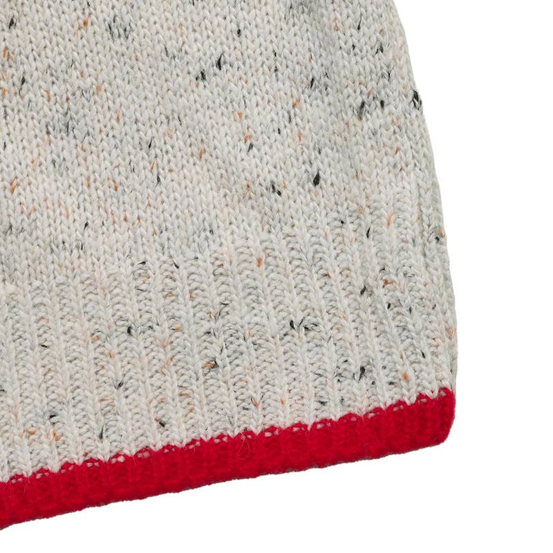 Casual color-blocking elegant knitted cardigan