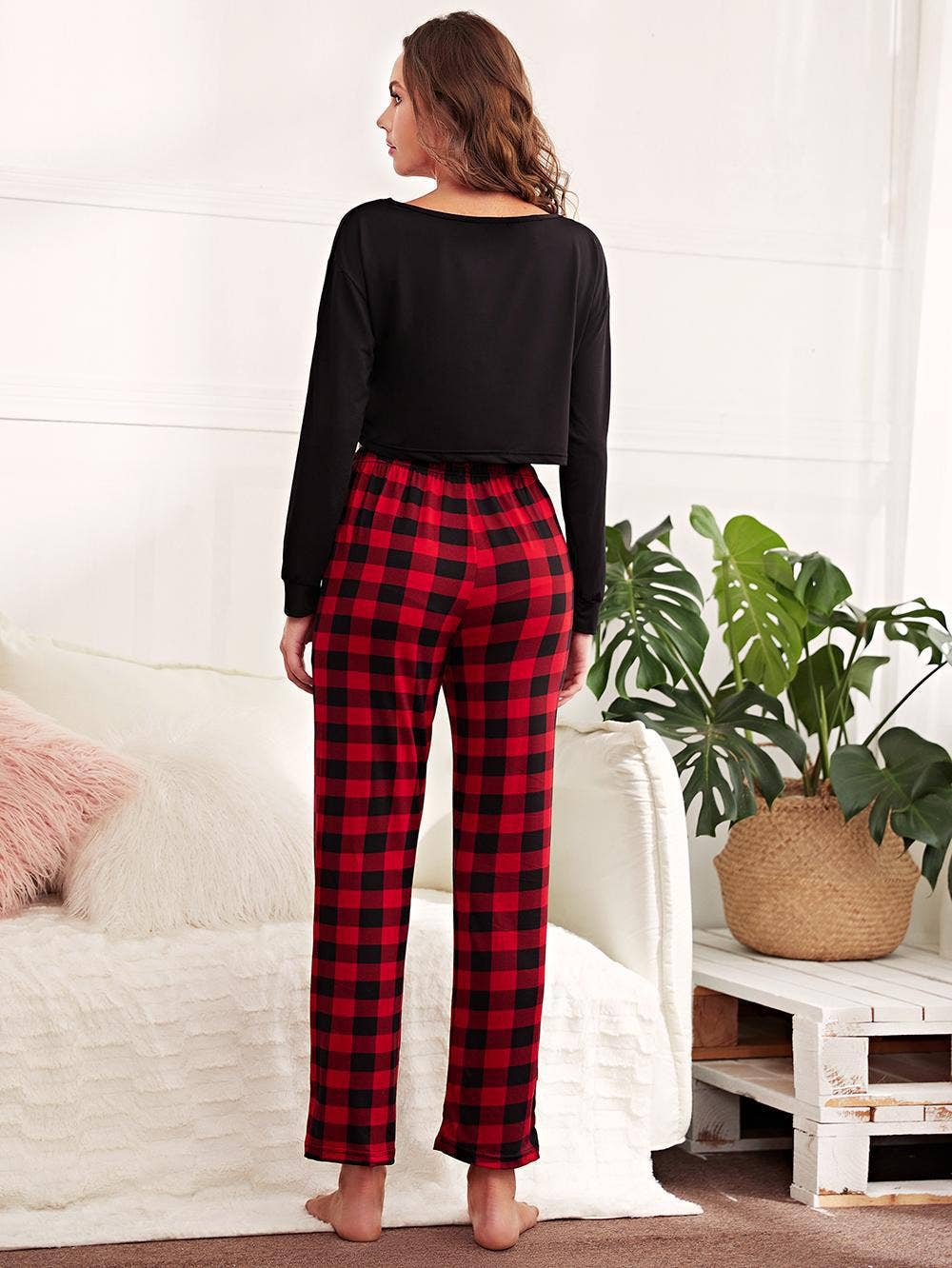 CASUAL SPORTS TROUSERS TWO-PIECE PAJAMAS
