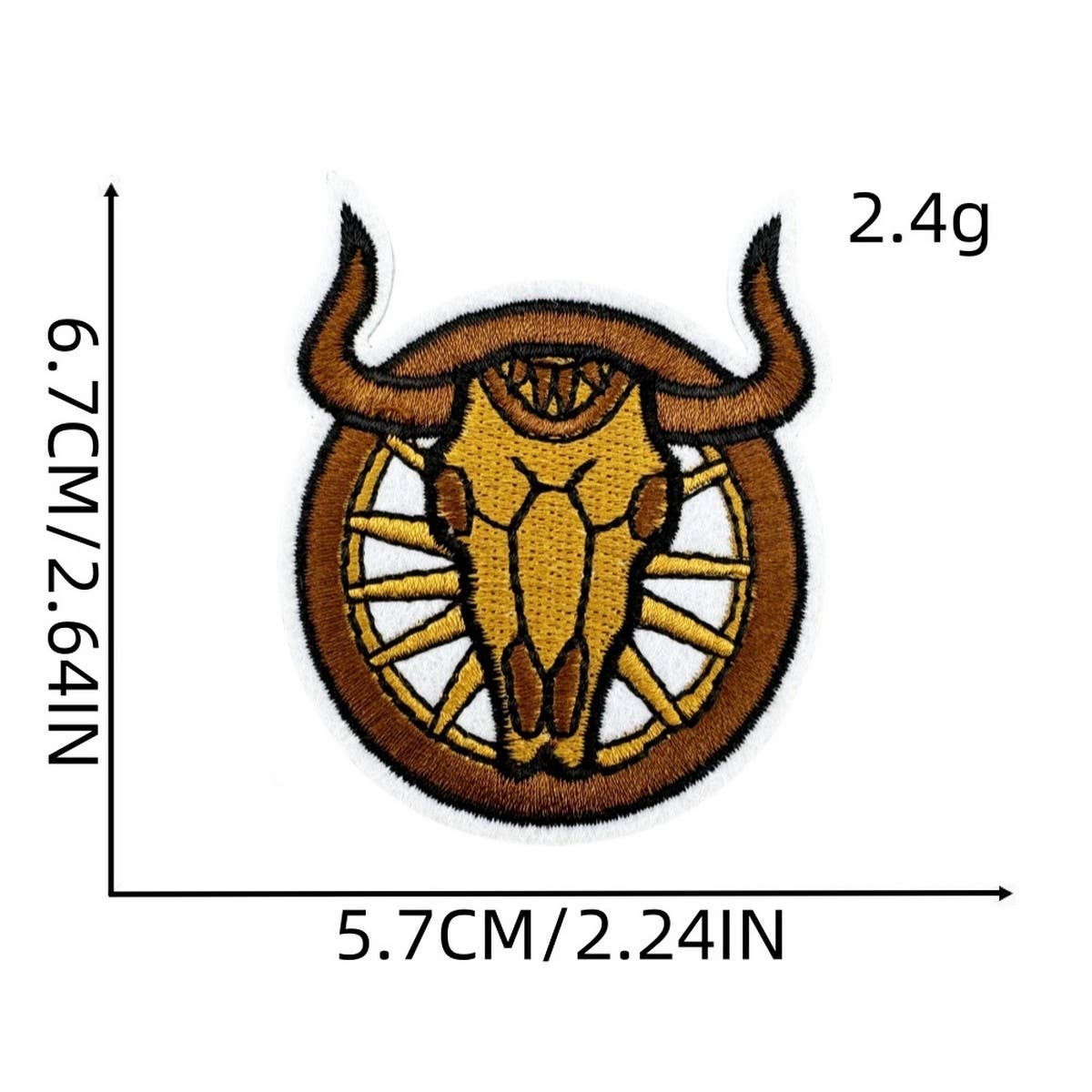 WESTERN COWBOY GRAFFITI EMBROIDERED PATCH