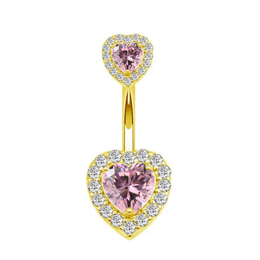 Zircon Belly Piercing Set – Mixed Charm Styles_CWMM9188