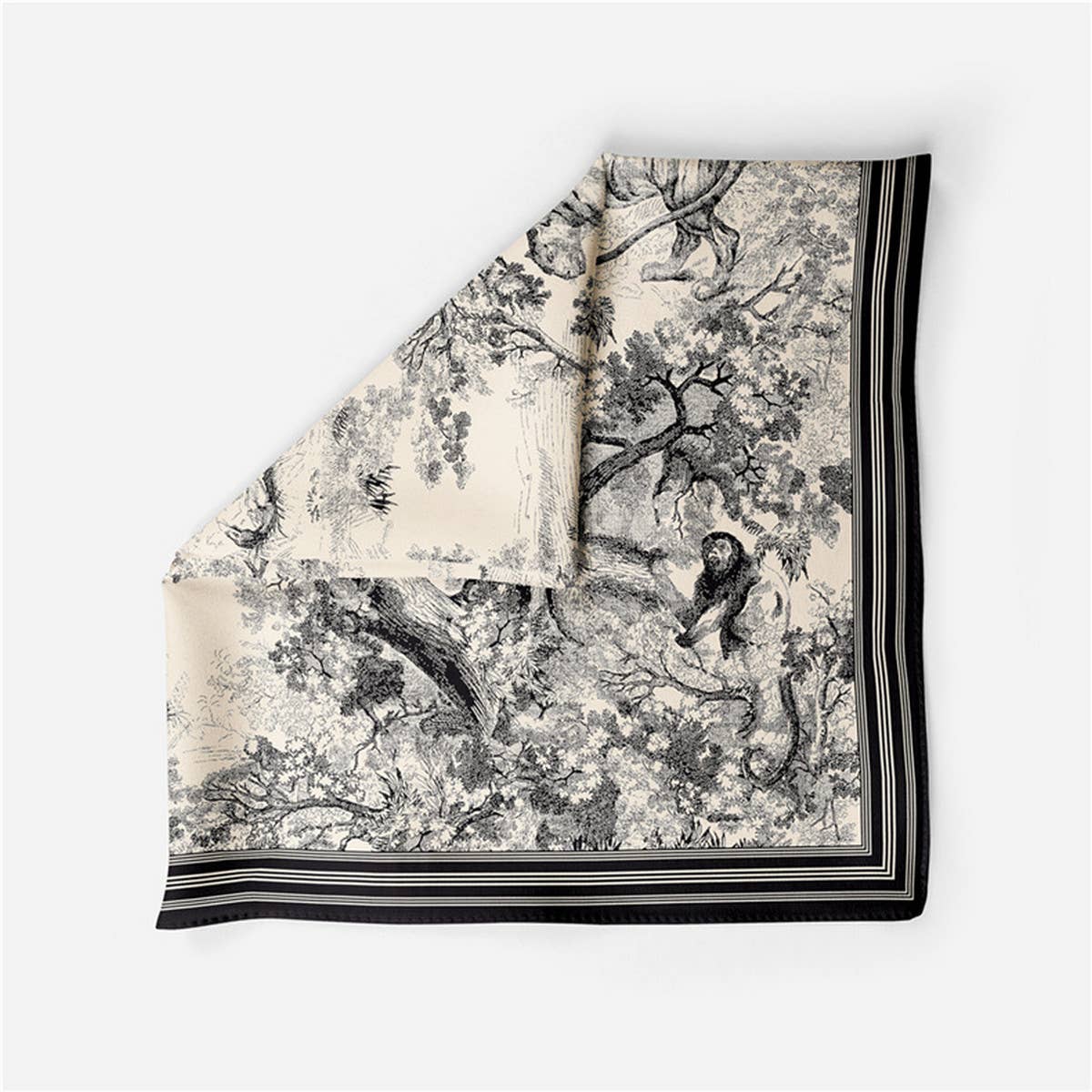 Versatile Square Scarf ? Hair Tie&Bag Wrap Ribbon