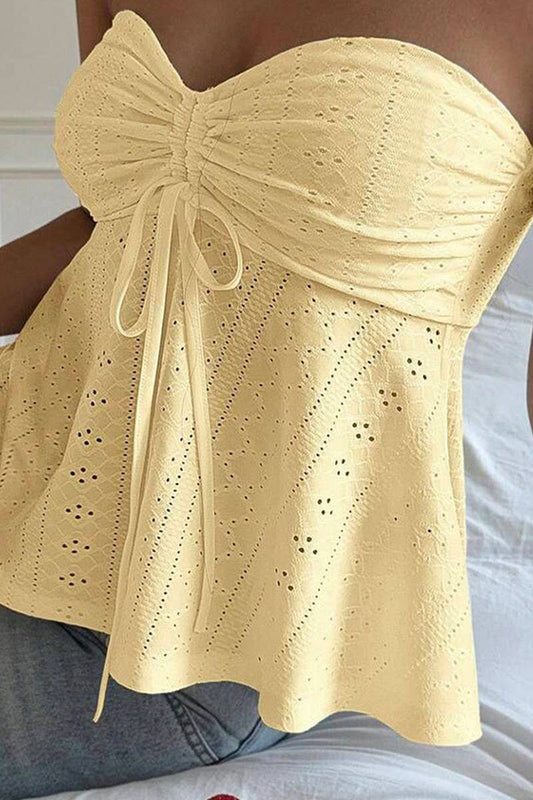 CWTTSL0441_SUMMER RESORT STYLE SLEEVELESS JACQUARD TOP