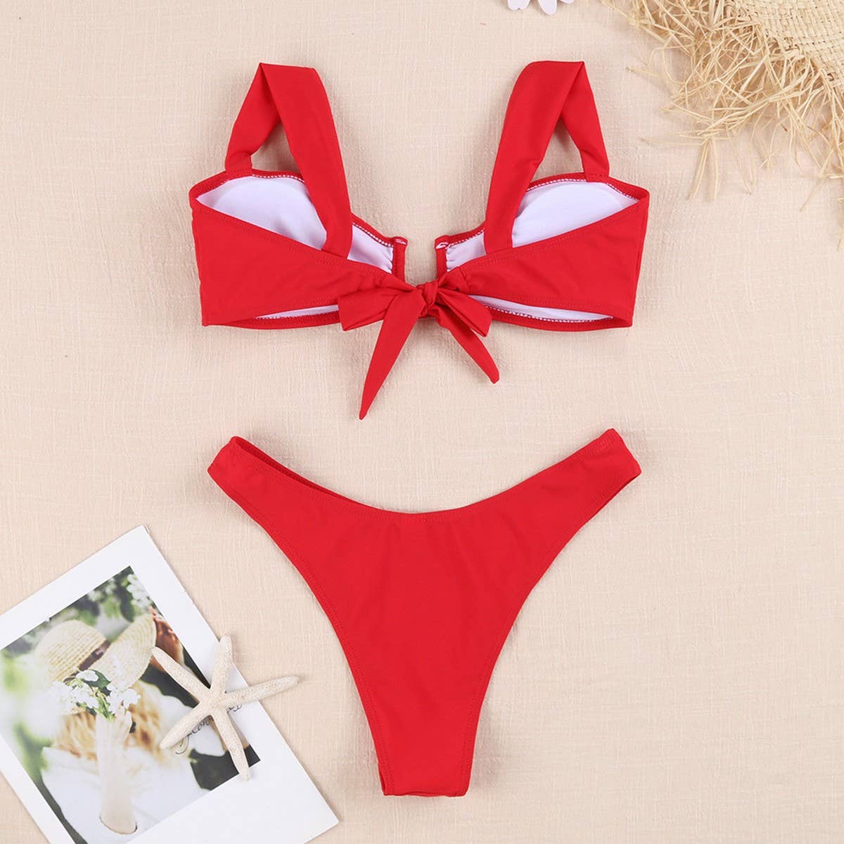 Women's Backless Bikini - Sexy Multi-Color Swimwear