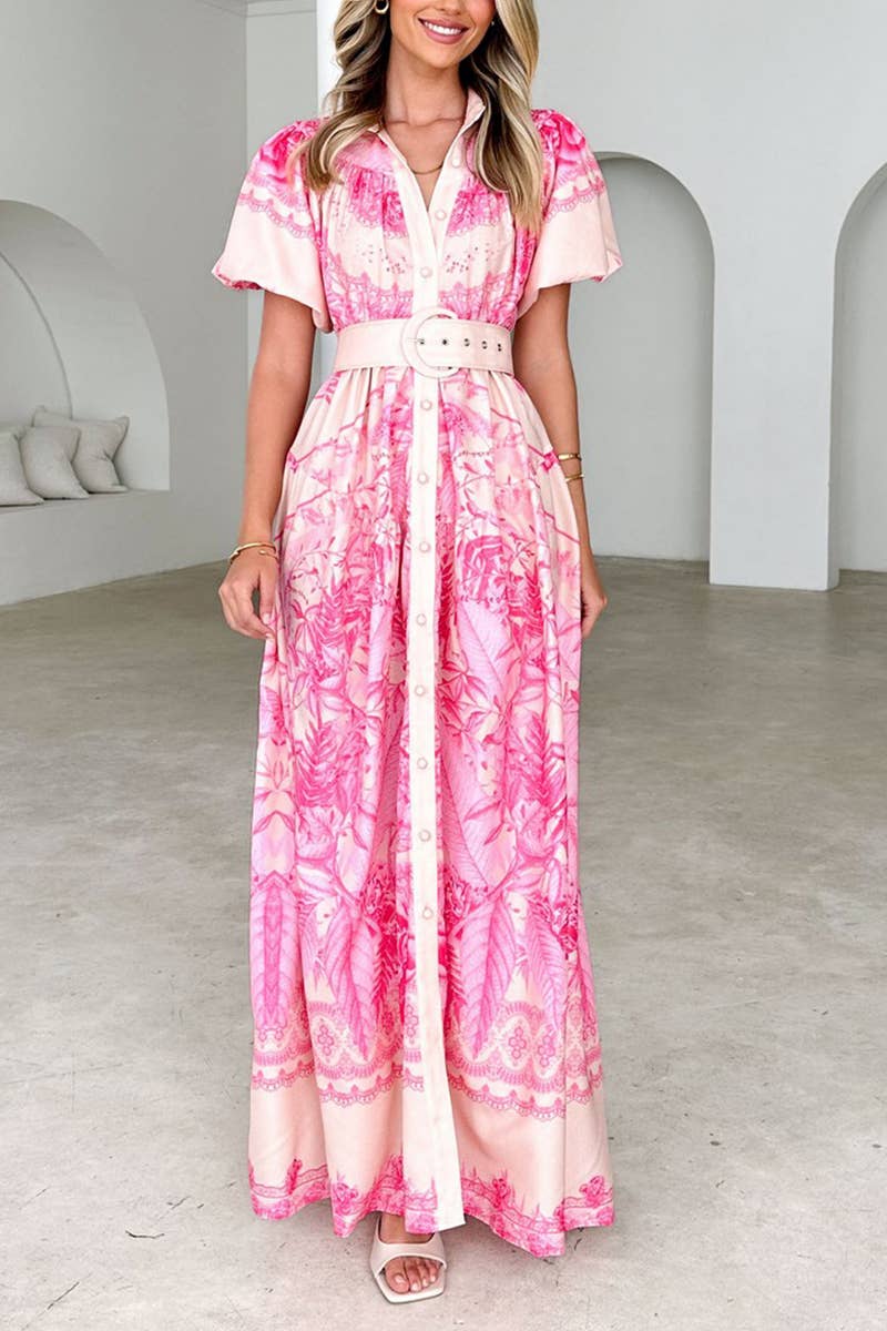 CWSBSS0068_STAND COLLAR RUFFLED TOP HIGH WAIST SKIRT SUIT