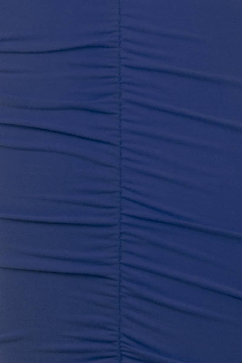 CWBMS070_PLUS Slim Fit Ruched Long Pencil Skirt