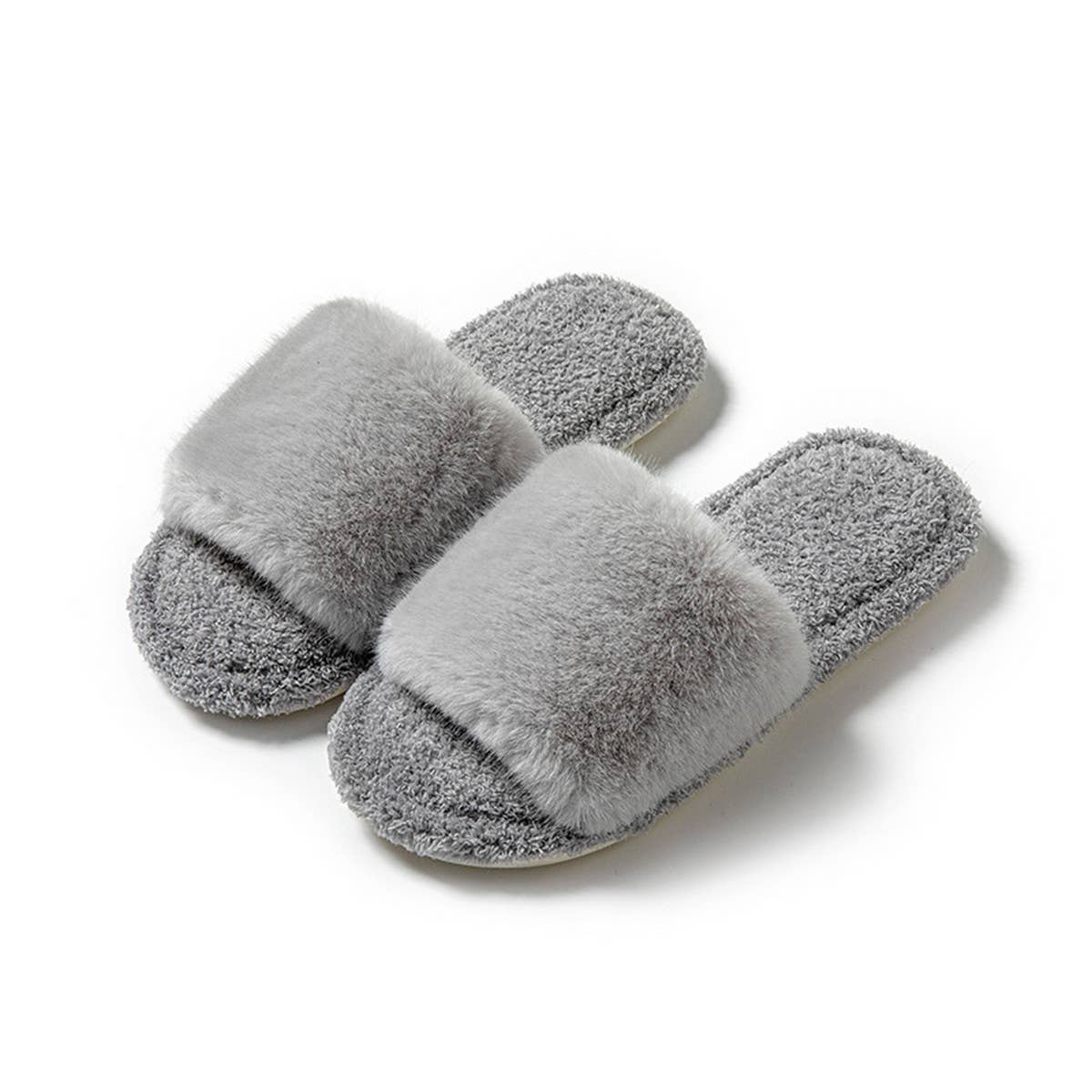 HOME AUTUMN AND WINTER OPEN COTTON SLIPPERS