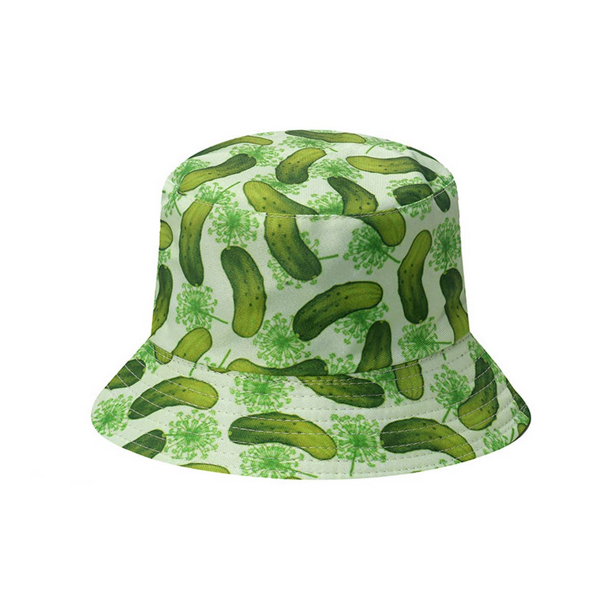 NEW CASUAL ALL-MATCH CUCUMBER PRINT BUCKET HAT_CWAH1559
