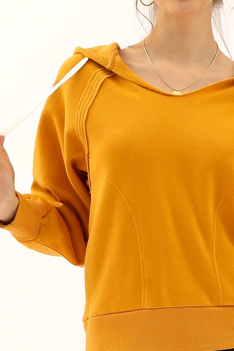 CWOHOL411_HOODIE SWEATSHIRT DRAWSTRING WITH FRONT POCKETS