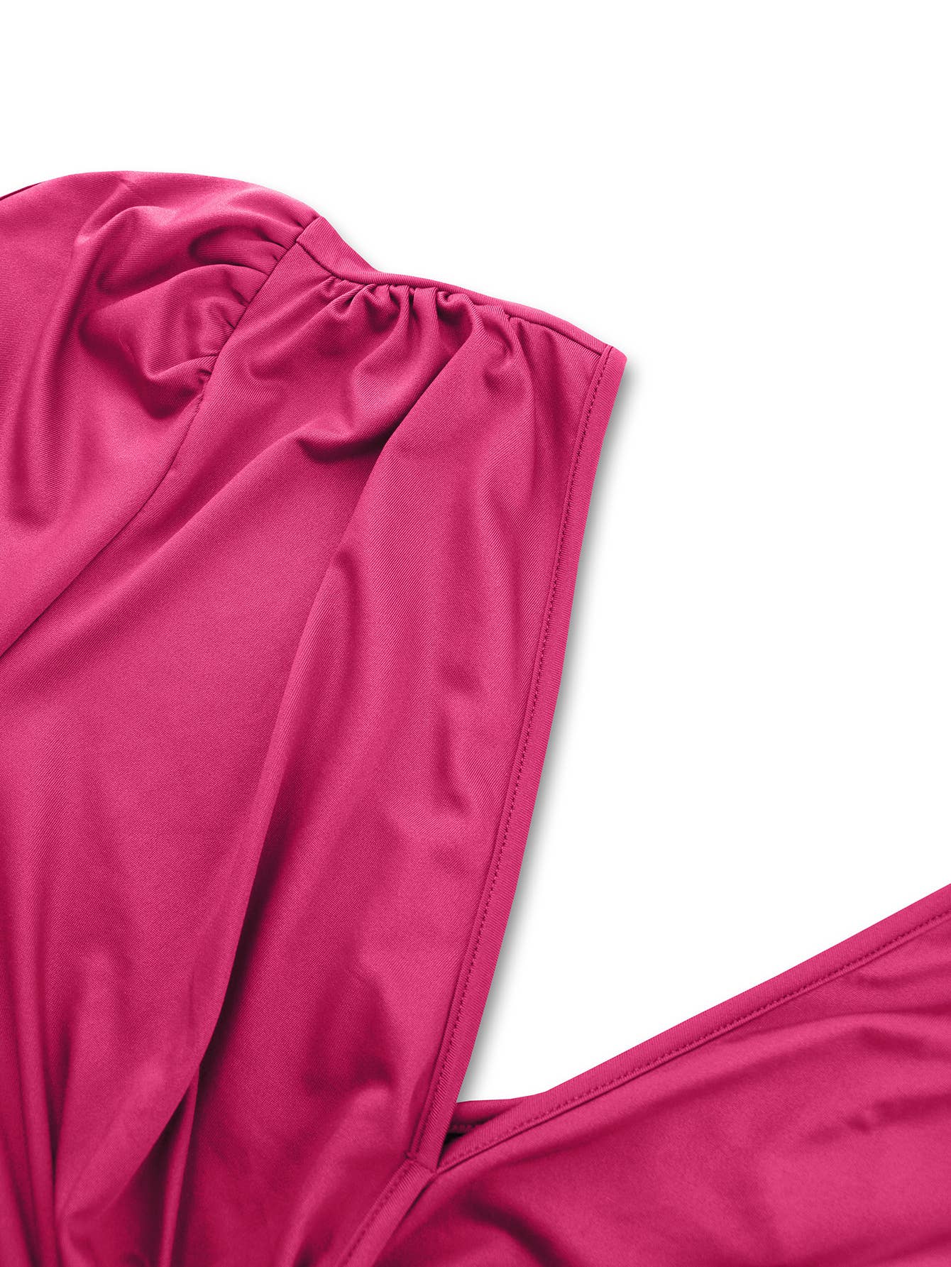 Elegant French Style Long Sleeve Slit Midi Dress