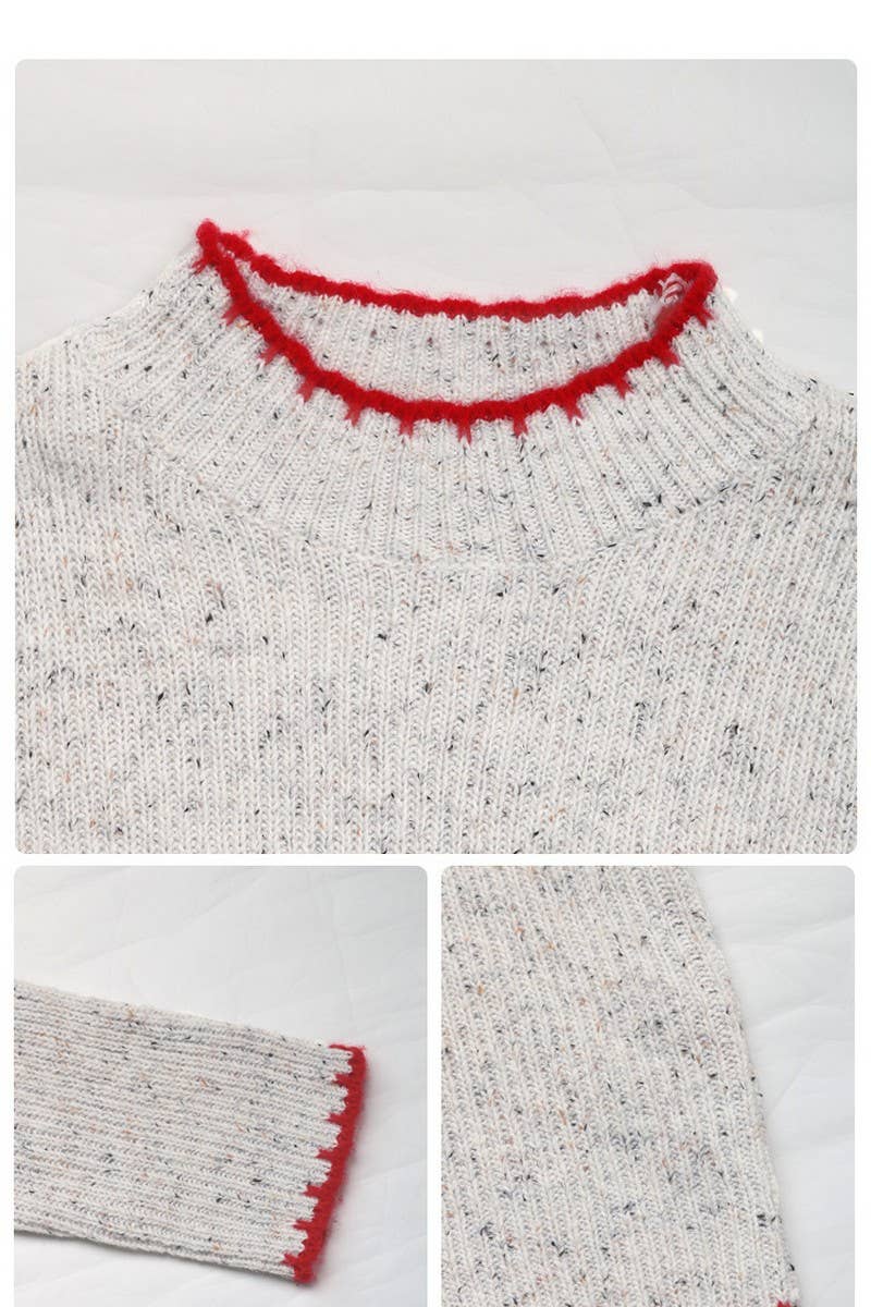 CWOSWL6232_HALF TURTLENECK VALENTINE'S DAY HEART SWEATER