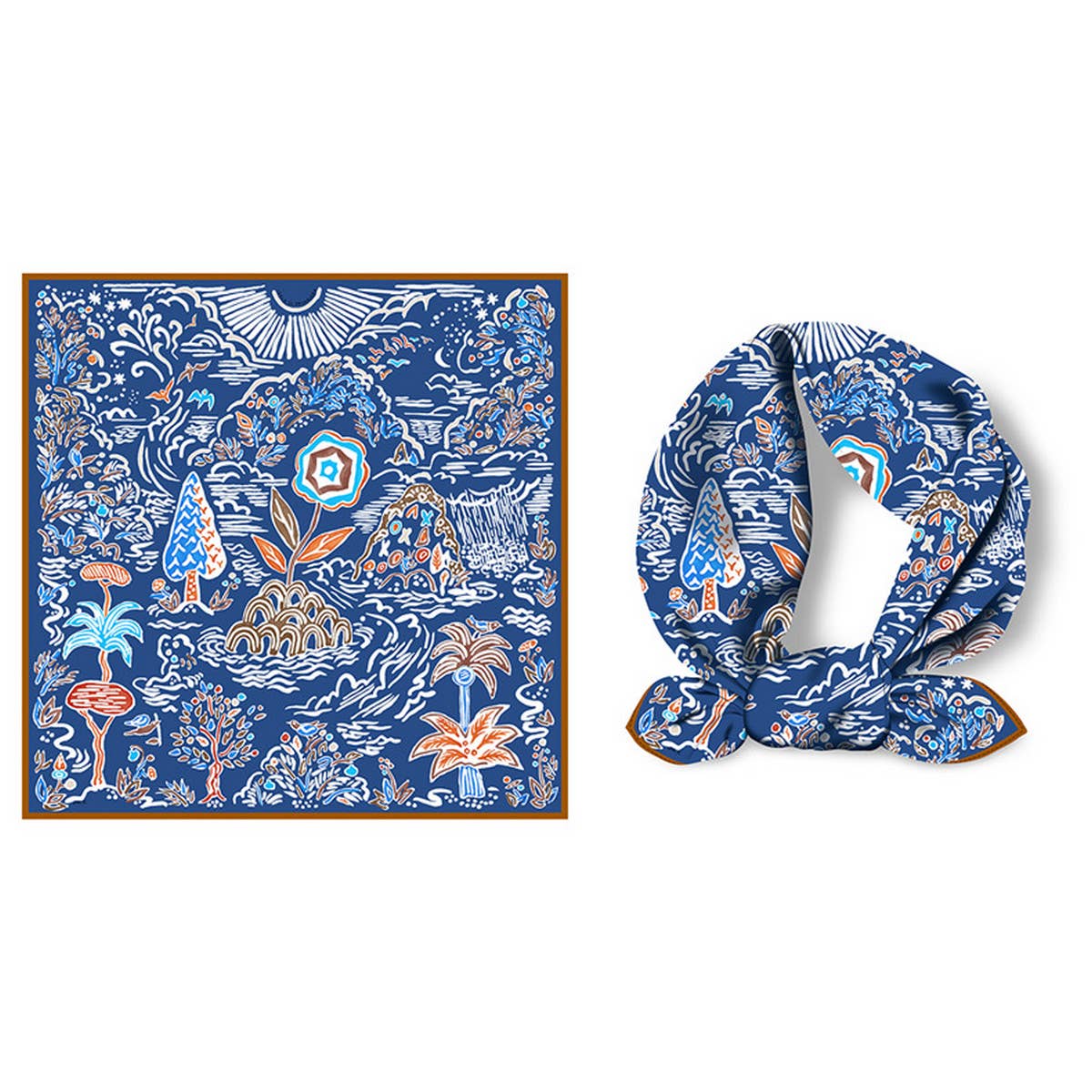 Sweet Satin 53cm Square Scarf for Women