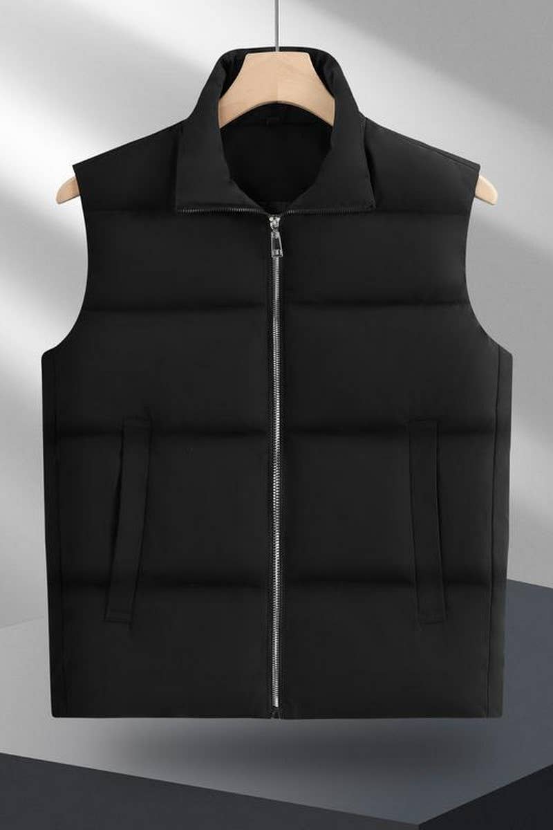 CWOV00100_CUSTOM LOGO PRINTED CASUAL DOWN COTTON VEST