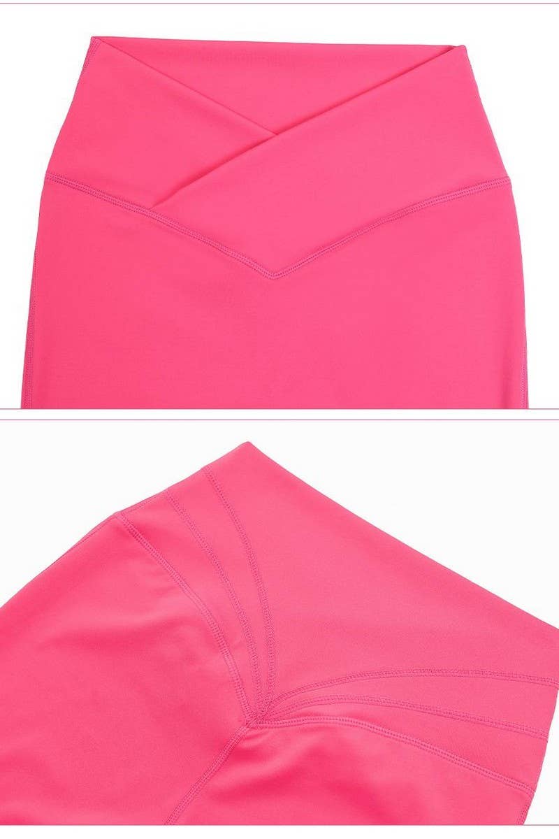 CWBLP1229_CROSS V-SHAPED YOGA FITNESS QUICK-DRYING PANTS