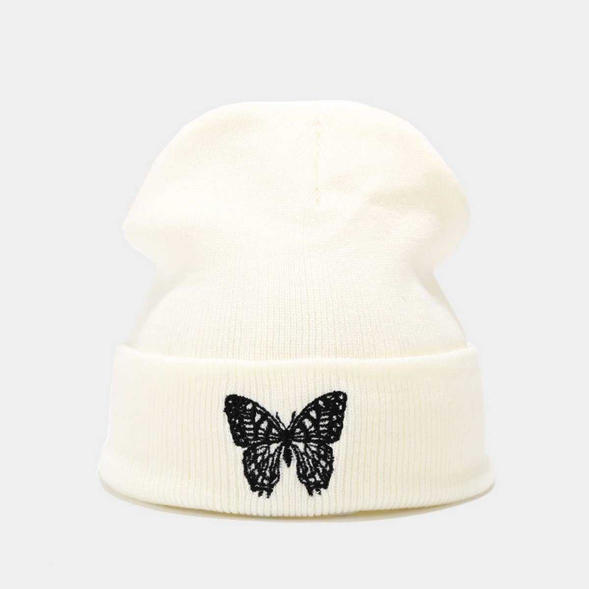 NEW STYLE BUTTERFLY EMBROIDERED KNITTED HAT_CWAH1623