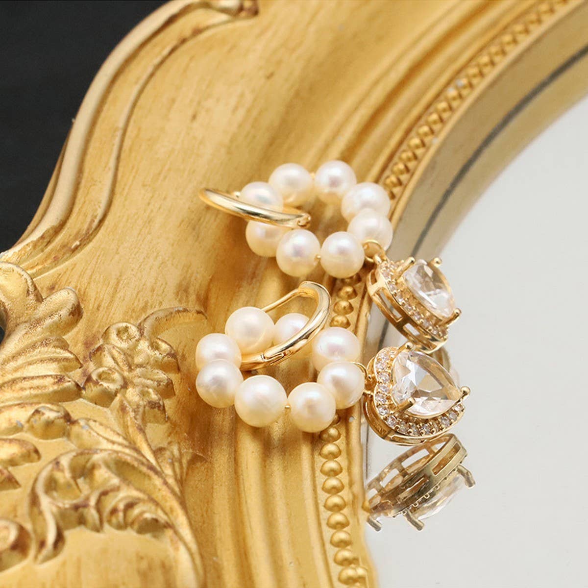 WOMEN'S LIGHT LUXURY NATURAL PEARL EARRINGS