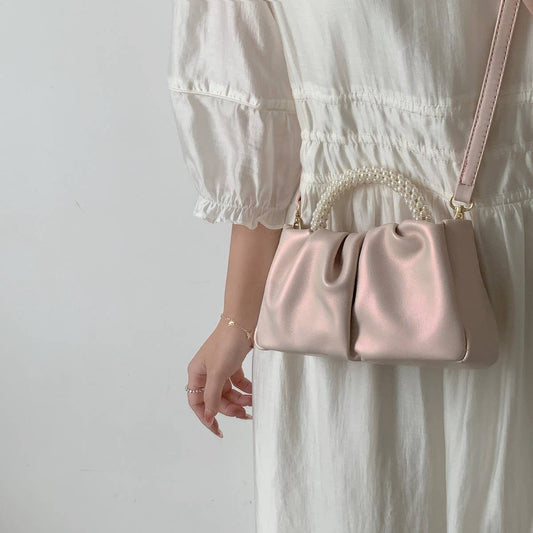CWAB4845_FASHION PLEATED SWEET HANDBAG EVENING BAG