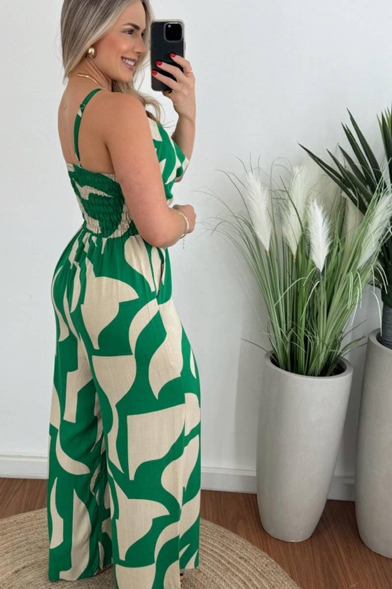 CWSJS1018_PRINTED SUSPENDER STRAIGHT JUMPSUIT