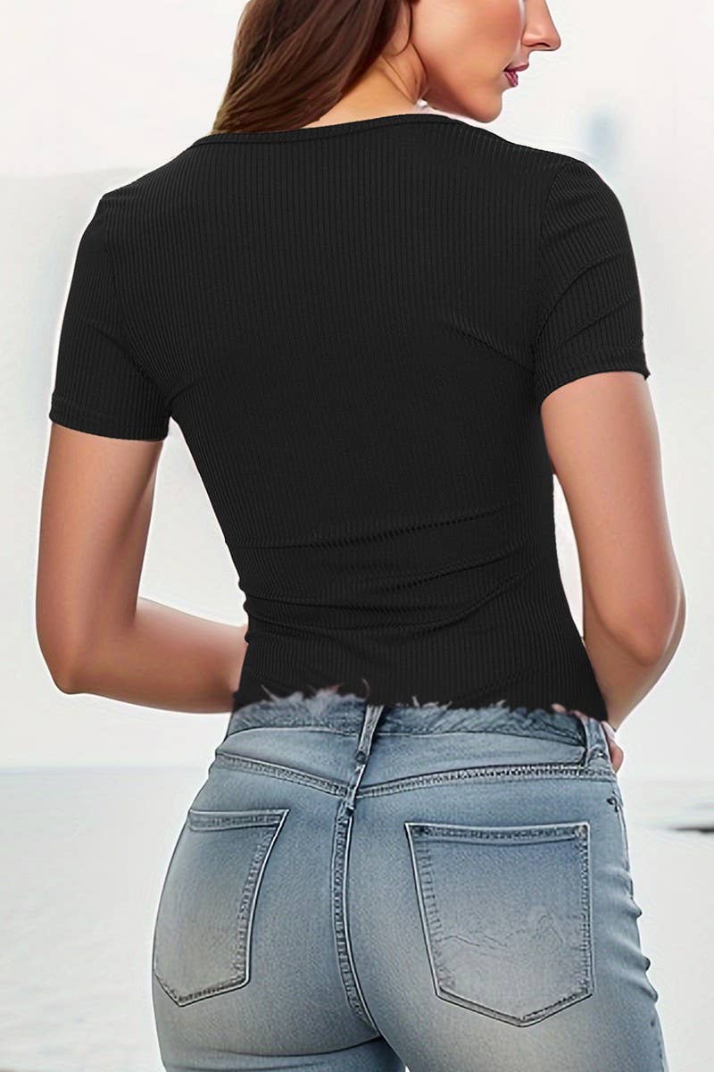 CWSBSS0050_SEXY SLIM FIT KNOT FRONT RIBBED BODYSUIT