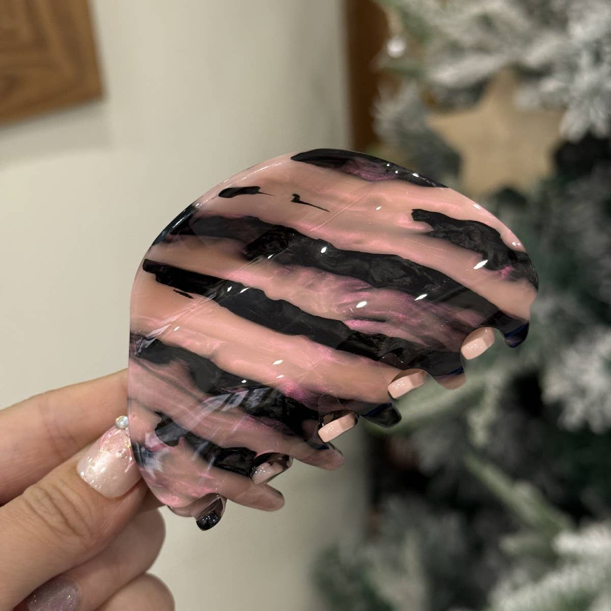 CWAHA4555_NEW LIGHT LUXURY CANDY COLOR SEMI-CIRCULAR HAIRPIN