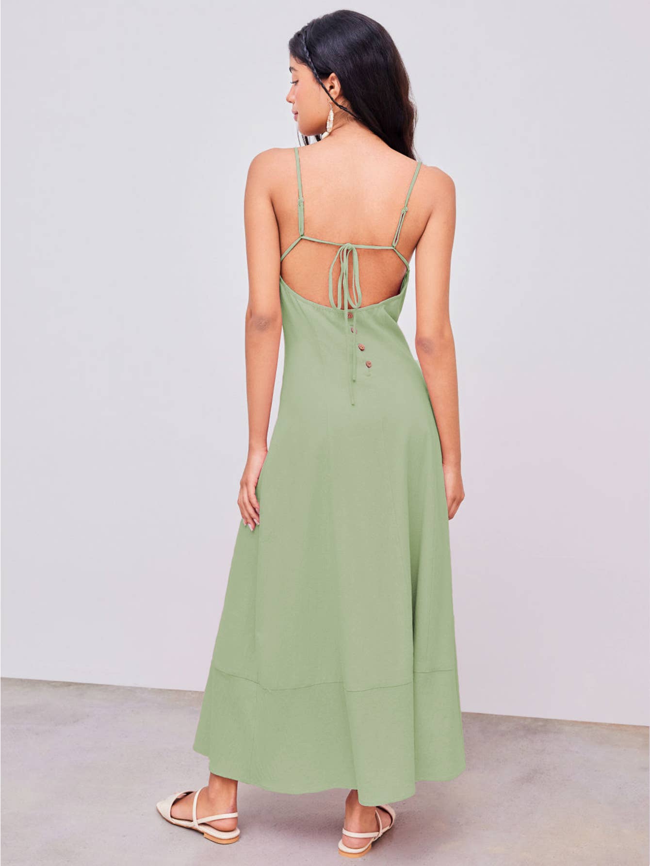 A-LINE WAISTLINE TEMPERAMENT SLEEVELESS DRESS