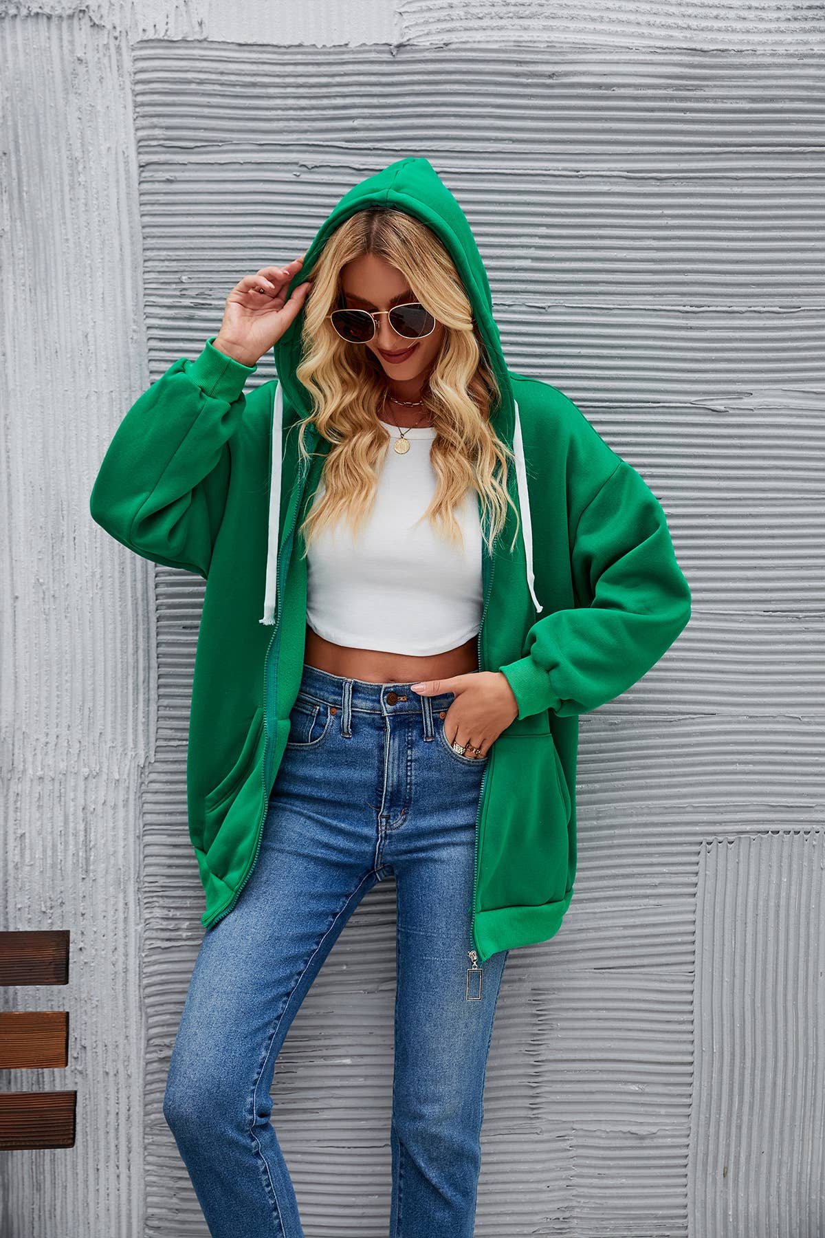 Fashionable hoodie casual cardigan