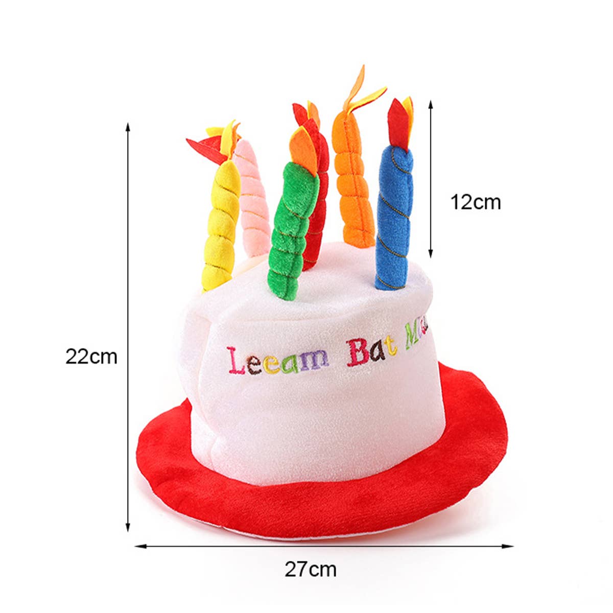 CWAH4044CHRISTMAS DECORATION HAT CAKE CANDLE HAT