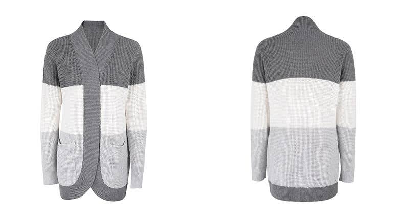 CASUAL SWEATER COLOR SWEATER CARDIGAN COAT