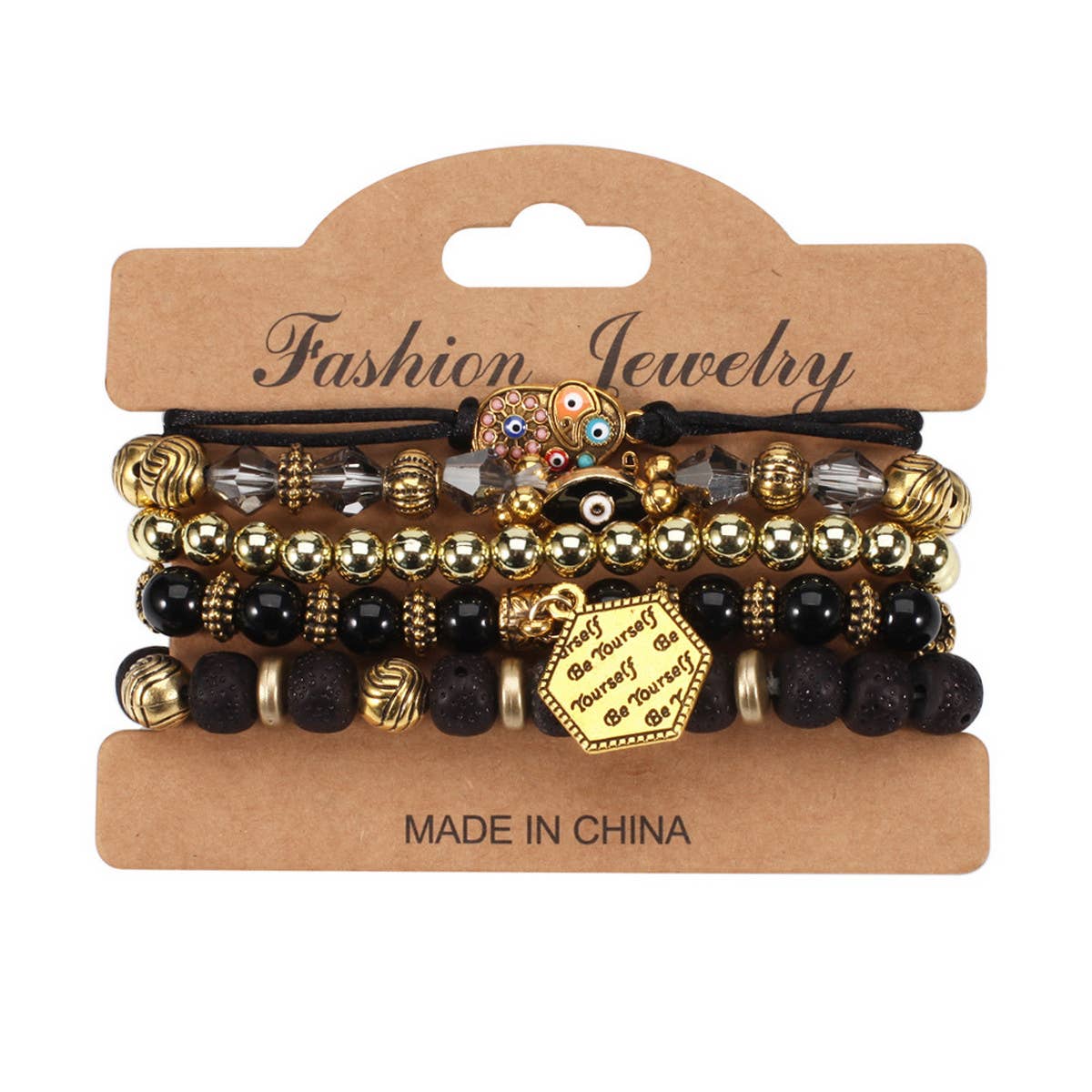 BOHEMIAN ELEPHANT LAYERED BRACELET_CWAJE2218