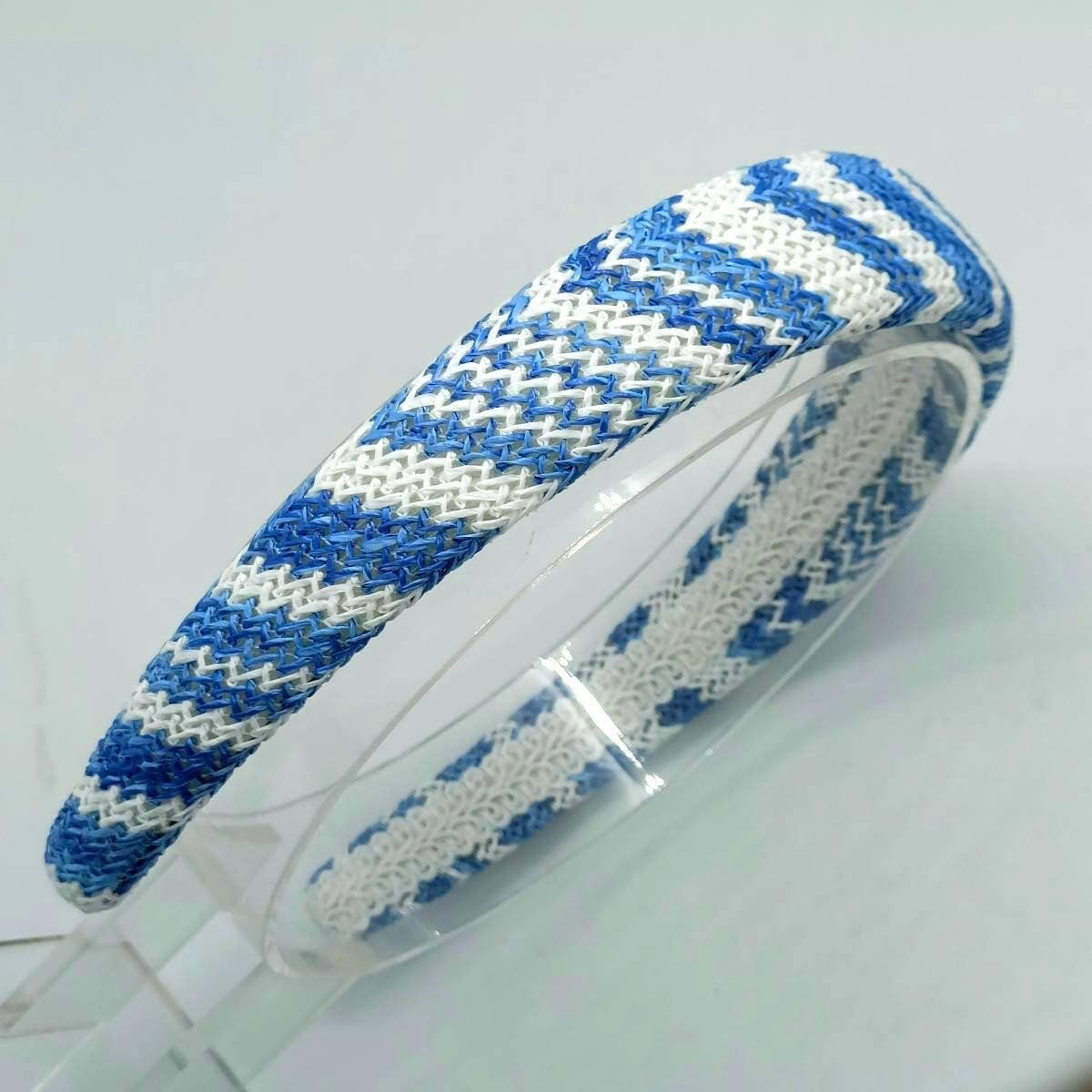New Raffia PP Straw Padded High Crown Headband