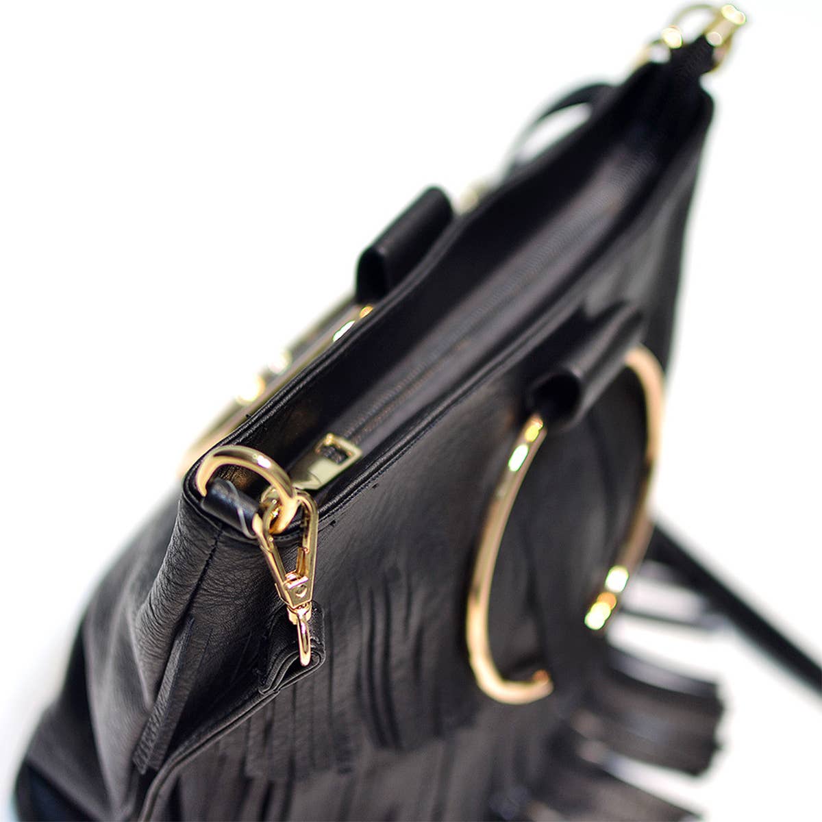 WOMEN FASHION TASSEL CLUTCHES SHOULDER BAG_CWAB0798