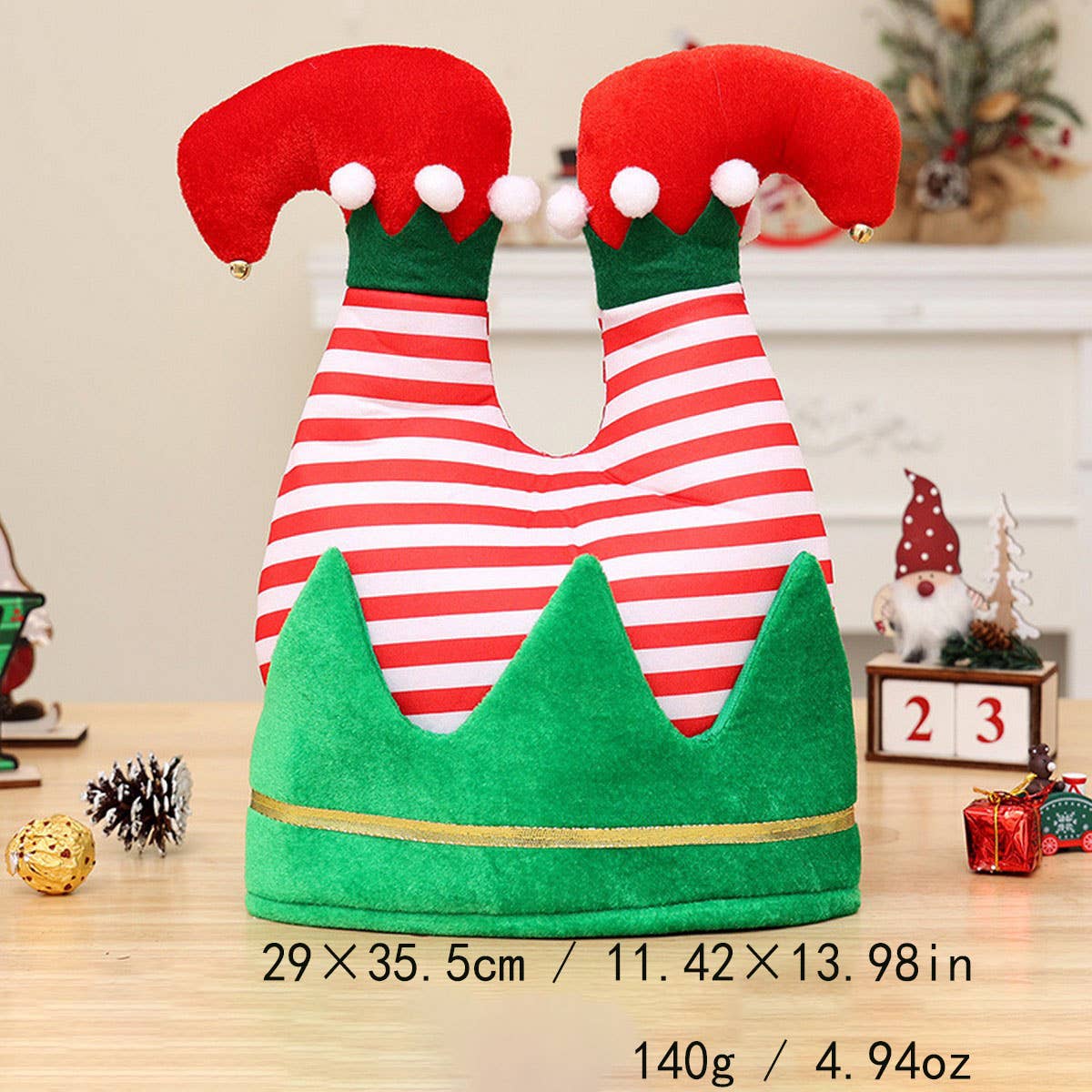 CWAH04588_FUNNY ELF PANTS LEG HAT FOR CHRISTMAS PARTY DECOR