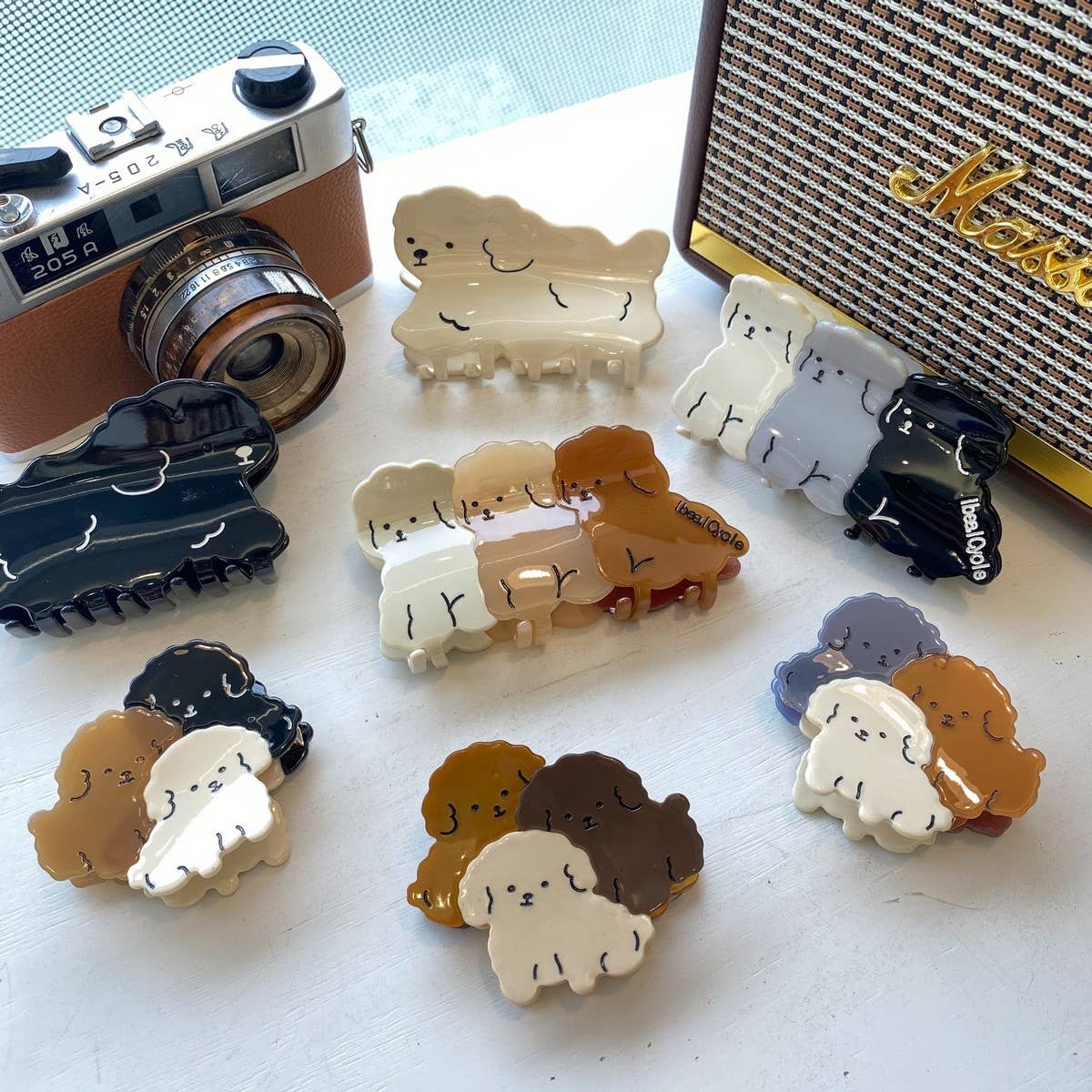 CWAHA4462_THREE PUPPIES CUTE CARTOON ANIMALS SHARK CLIP