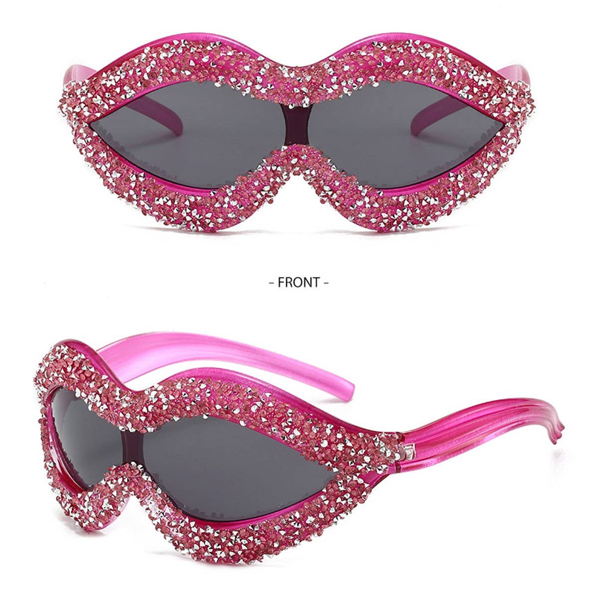 ALIEN ONE-PIECE SEXY LIPS WITH DIAMOND SUNGLASSES_CWASG0838