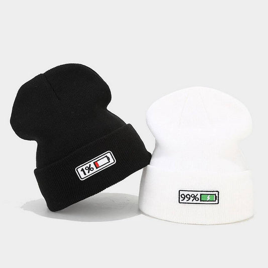 PATCHWORK KNITTED HAT PERSONALITY HIP-HOP PILE H_CWAH2086