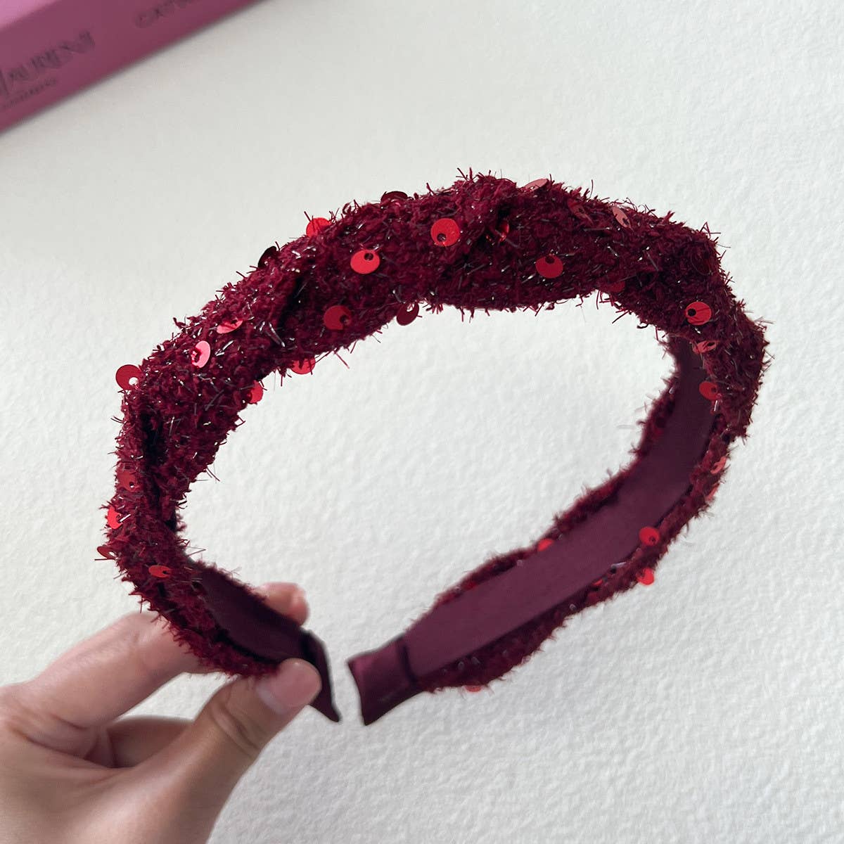 PERSONALIZED CROSS BRAID HAIRBAND_CWAHA2834