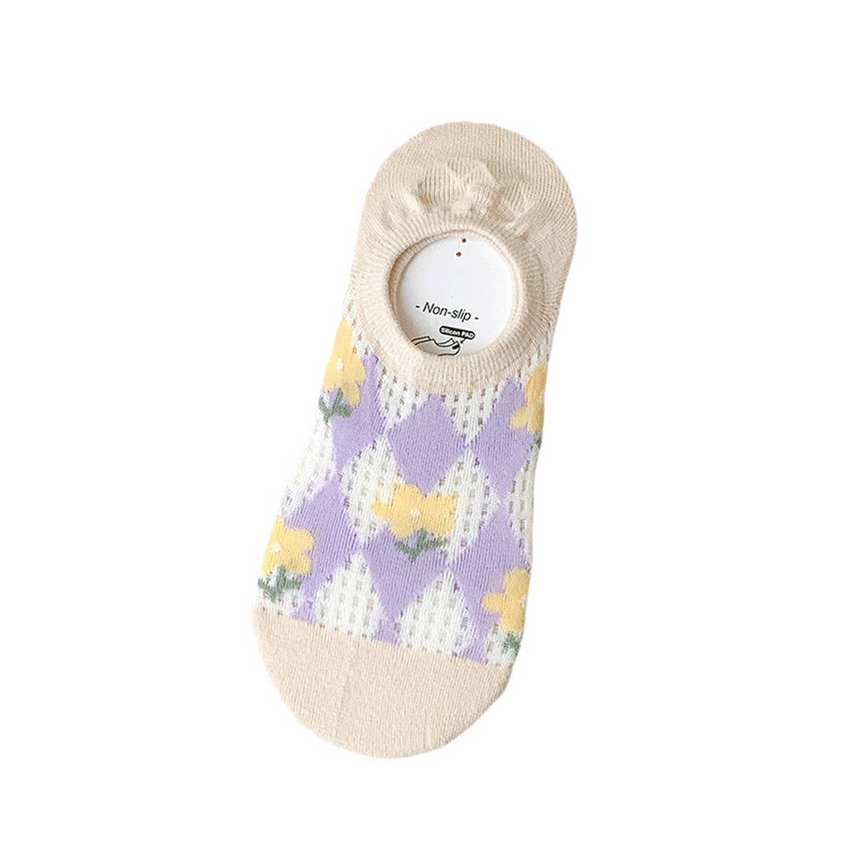 WOMEN CARTOON INVISIBLE HOLLOW SOCKS