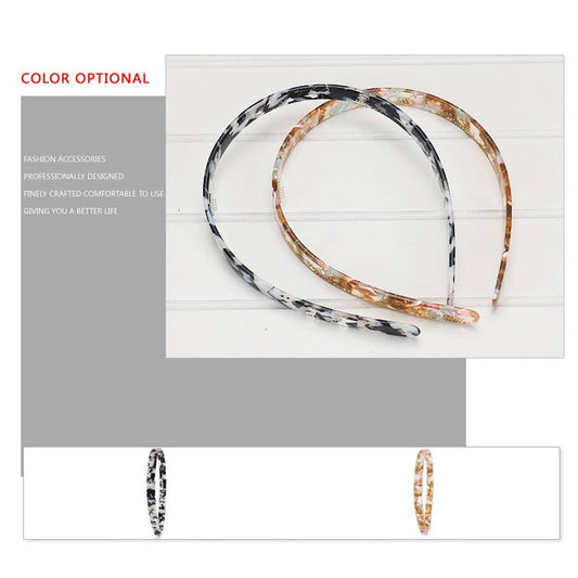 SIMPLE ACETATE TEXTURED HEADBAND HAIRPIN