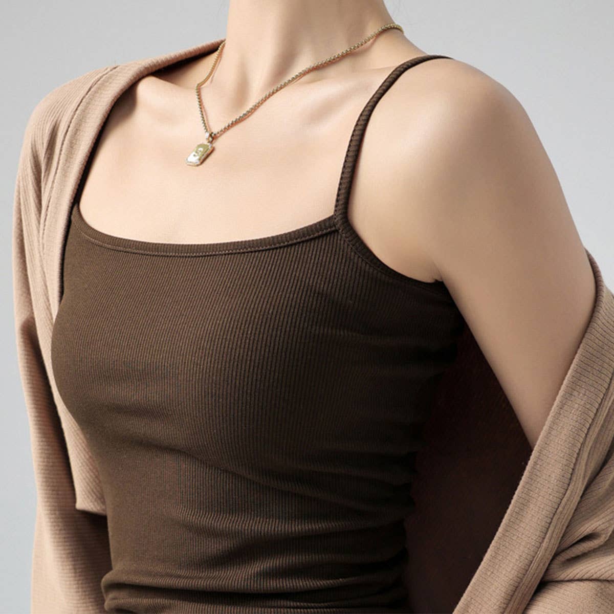 Essential Basic Ribbed Camisole Top In 7 Colors