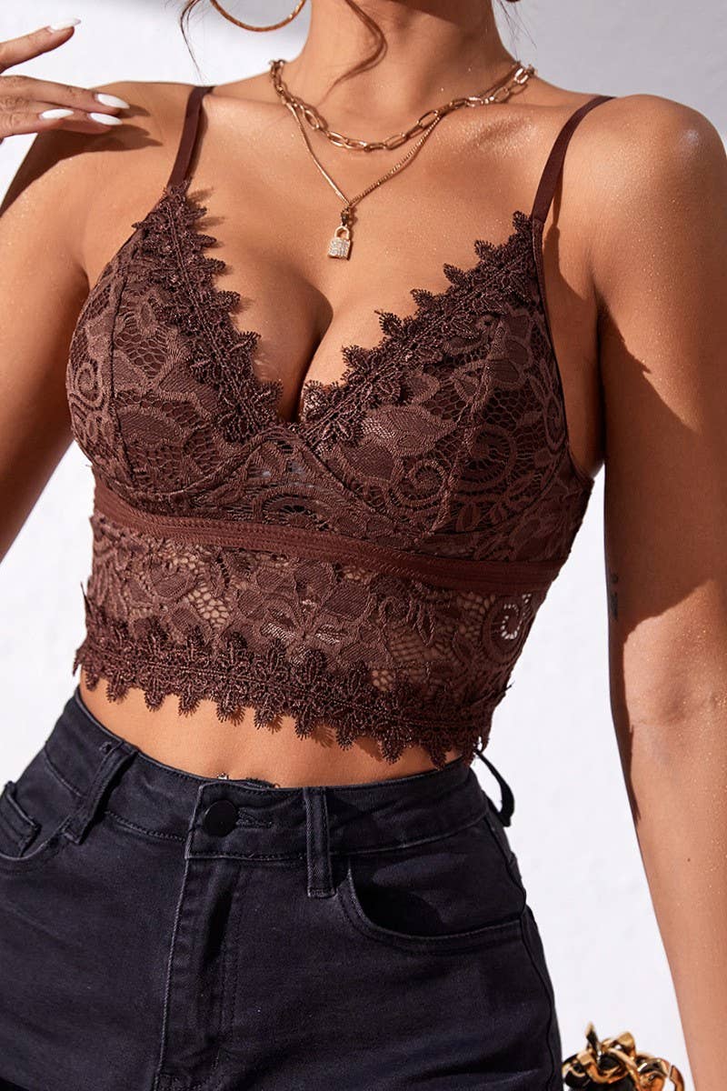 CWTTK0744_LACE DEEP V SUSPENDER NAVEL-EXPOSED VEST TOP